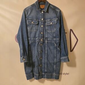 Denim Button-Up Dress
